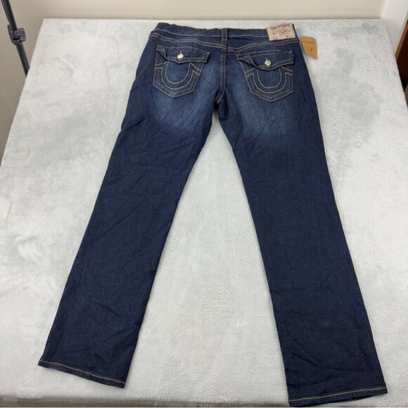 True Religion NWT Men's Sz 38x34 Ricky Flap 34 Relaxed Straight SN 105446 Denim - Picture 4 of 12